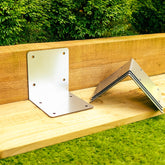Corner Railway Sleeper Brackets - 140mm x 145mm (Pack of 4)